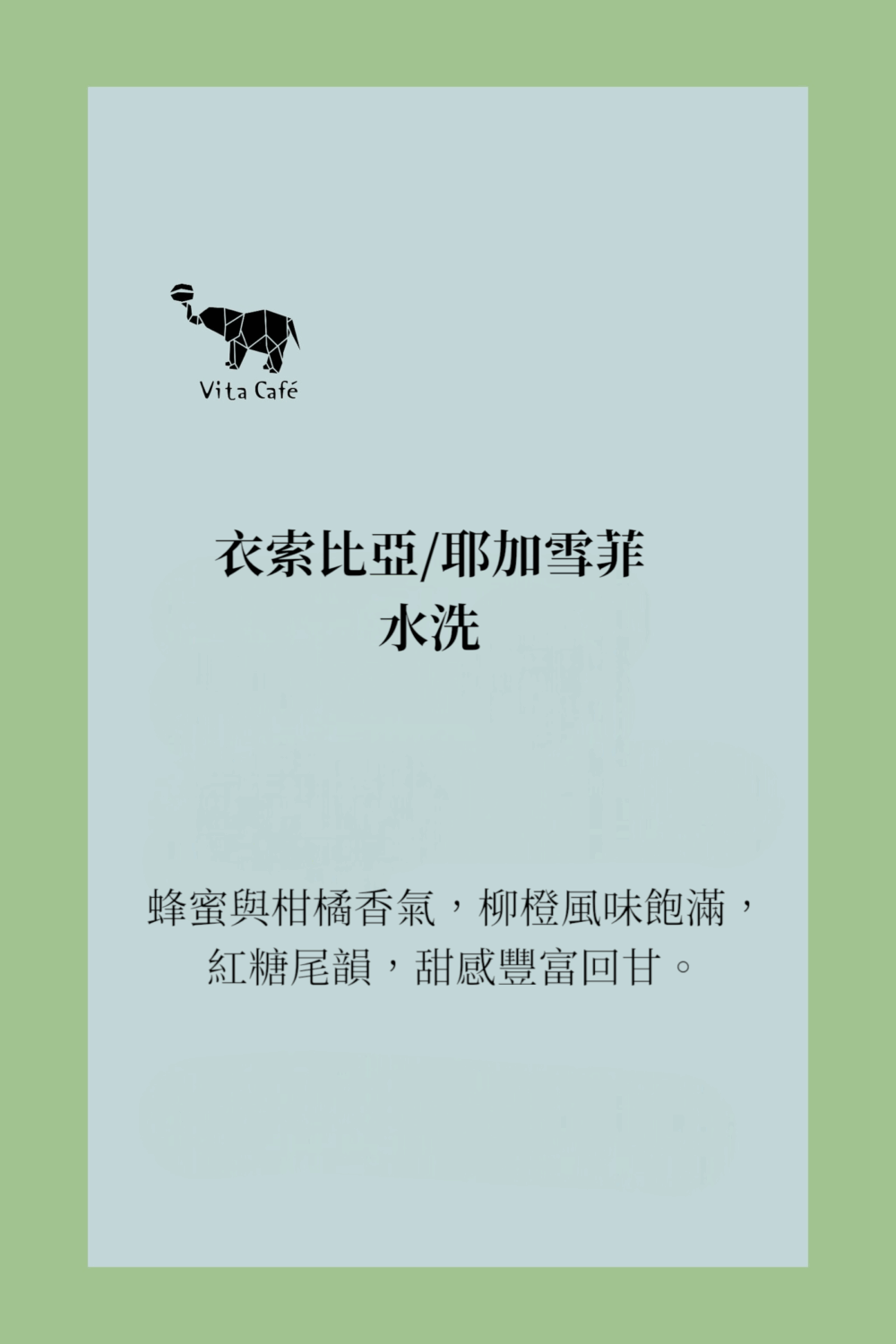 衣索比亞/耶加雪菲/水洗